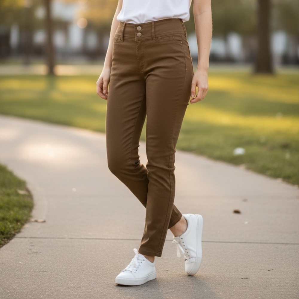 Anthropologie | Kut from the Kloth High Rise Brown stretch pants | Leggings NWT
